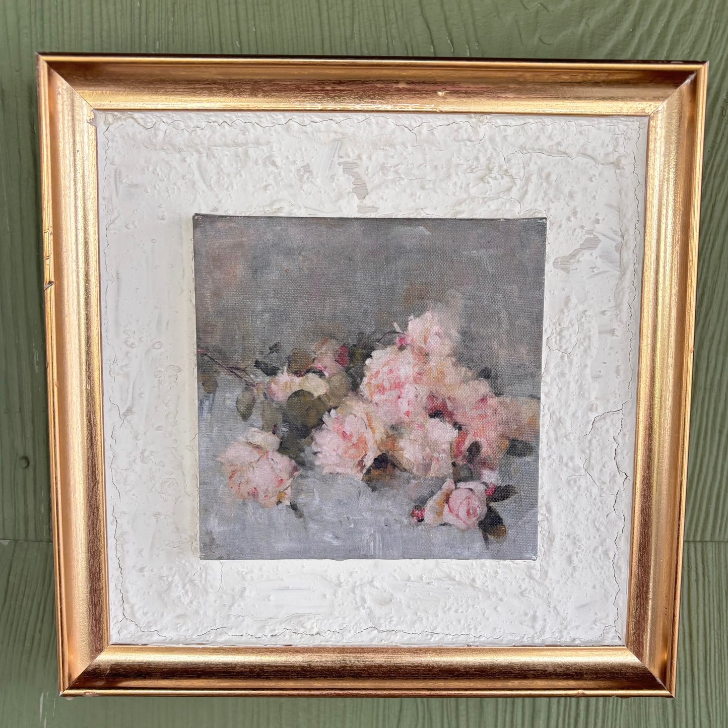 Canvas set in texture Framed Art