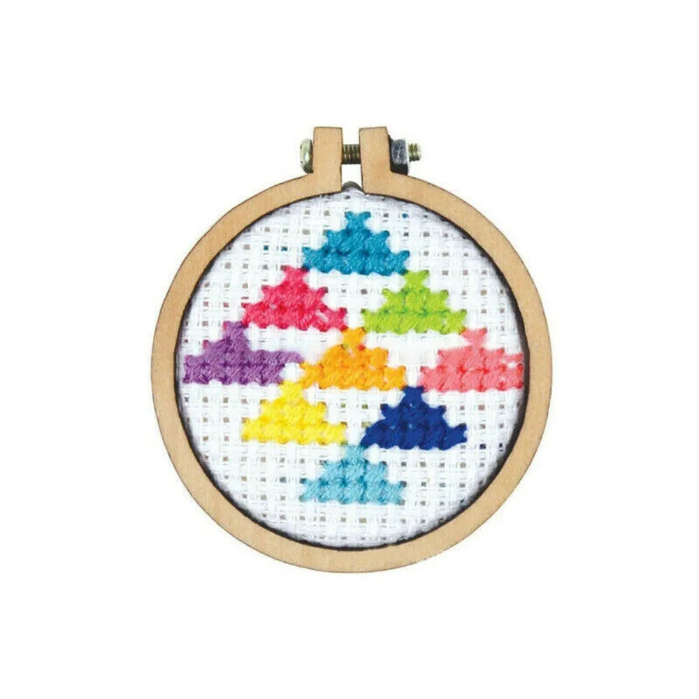 10Pcs Wooden Mini Embroidery Hoop