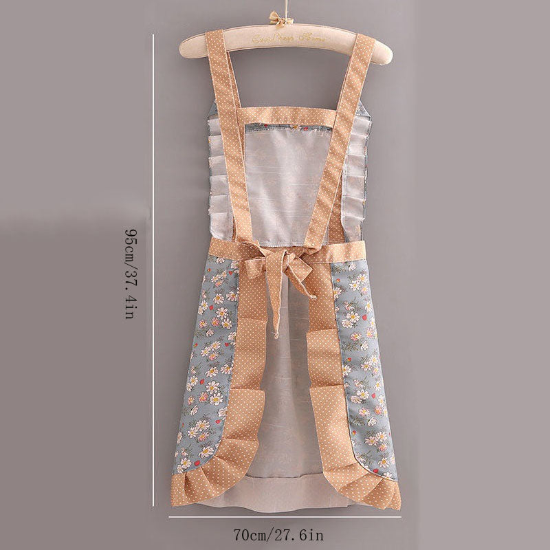 Anti-Stain Canvas Apron | Floral | Adult