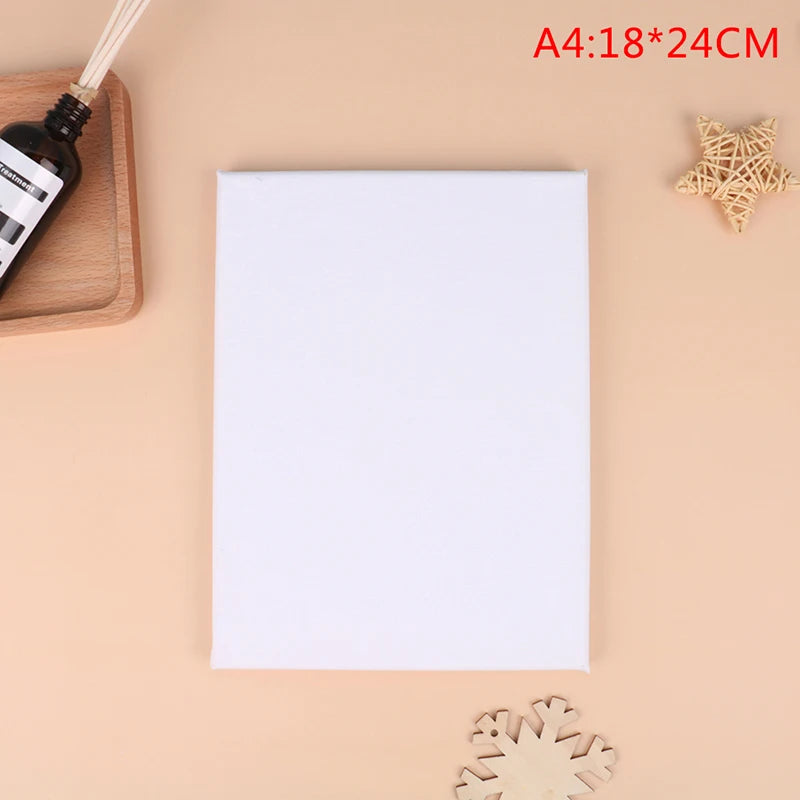 White Blank Square Canvas For Oil Painting, Acrylic, Watercolor, Embroidery, Beading