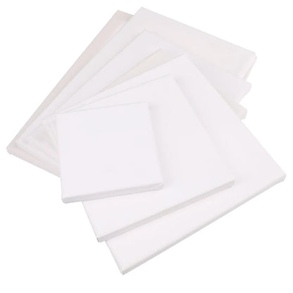 White Blank Square Canvas For Oil Painting, Acrylic, Watercolor, Embroidery, Beading