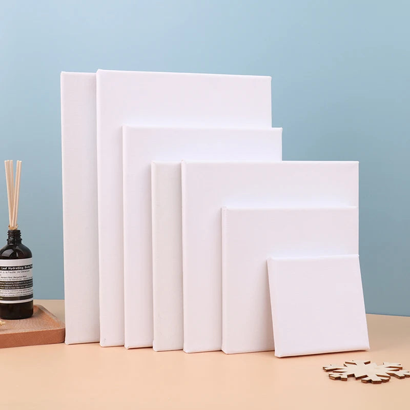 White Blank Square Canvas For Oil Painting, Acrylic, Watercolor, Embroidery, Beading