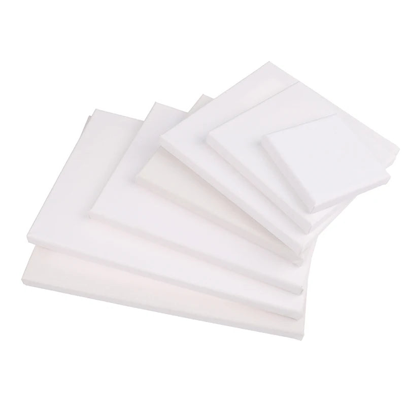 White Blank Square Canvas For Oil Painting, Acrylic, Watercolor, Embroidery, Beading