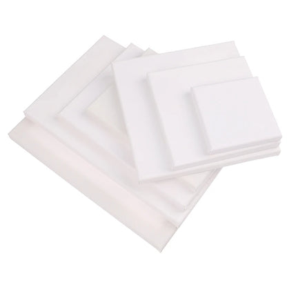 White Blank Square Canvas For Oil Painting, Acrylic, Watercolor, Embroidery, Beading