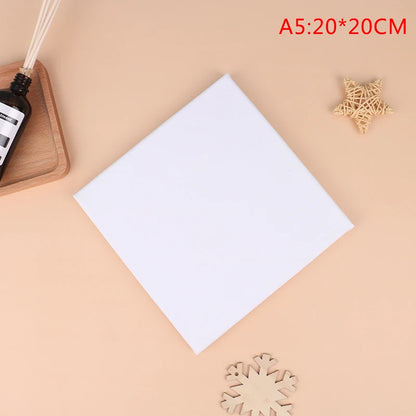 White Blank Square Canvas For Oil Painting, Acrylic, Watercolor, Embroidery, Beading
