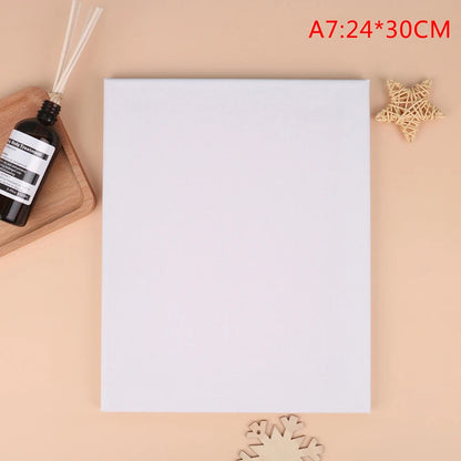 White Blank Square Canvas For Oil Painting, Acrylic, Watercolor, Embroidery, Beading