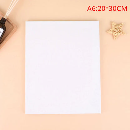 White Blank Square Canvas For Oil Painting, Acrylic, Watercolor, Embroidery, Beading