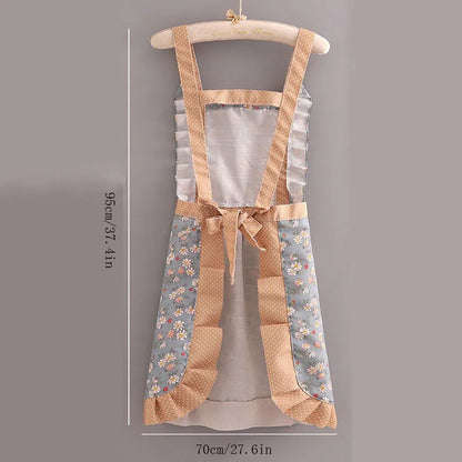 Anti-Stain Canvas Apron | Floral | Adult