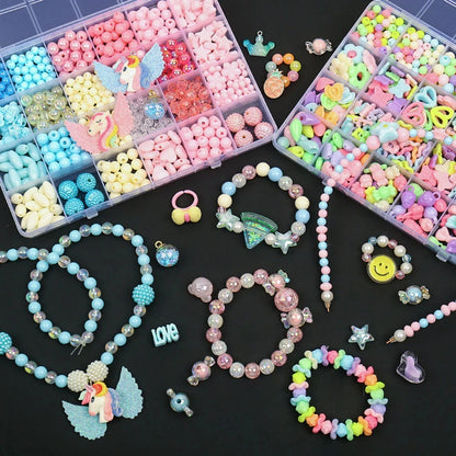 500pcs  Bracelet/Necklace Jewelry Loose Spacer Beads Kit