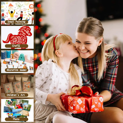 14pcs Mini Canvas And Wooden Easel Set