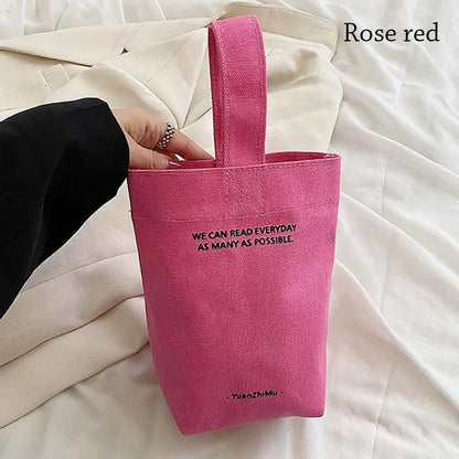 Casual Handbags Canvas Shoulder Crossbody Bags Large Capacity Shopper Bag  Letters Shoulder Crossbody Bags Purse