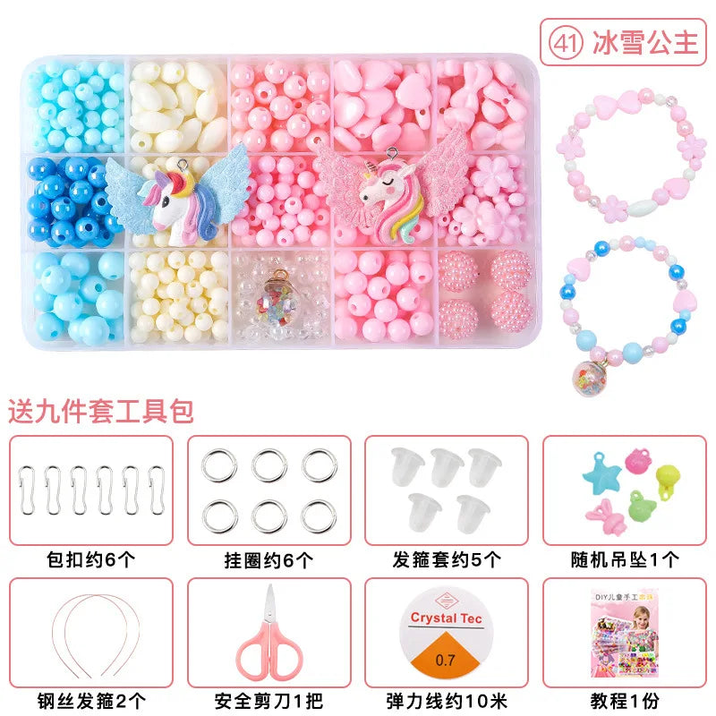 500pcs  Bracelet/Necklace Jewelry Loose Spacer Beads Kit