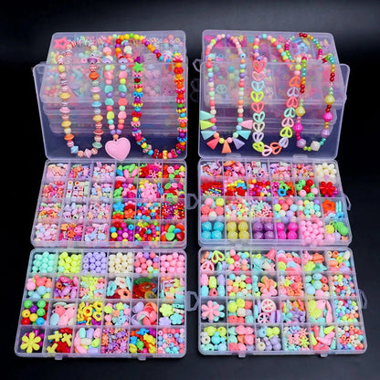 500pcs  Bracelet/Necklace Jewelry Loose Spacer Beads Kit